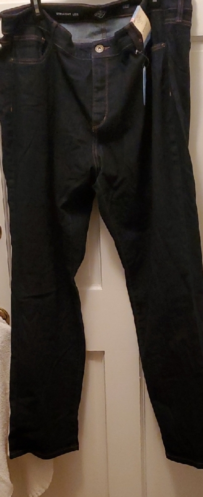 St. John's Bay Women's Dark Blue Straight Leg Jeans